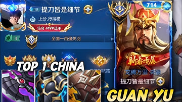 Honor of Kings China : Top 1 Guan Yu 2K++ Match 13.000 POWER, AGGRESIVE Gameplay [ Watch & Learn ]