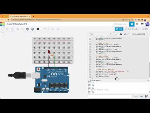 Aj. NesT the Series เรียน Arduino Programming เรียนง่ายเป็นเร็ว TinkerCAD Tutori เรียน Arduino Programming เรียนง่ายเป็นเร็ว TinkerCAD Tutorial 12 เขียนโปรแกรมทั่วไปของ LED Blinks 🔥