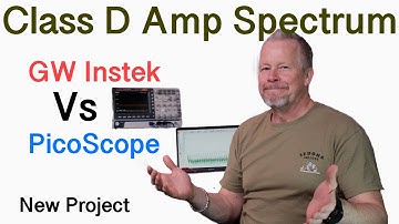 Class D Amplifier Spectrum Analyzer GW Instek MDO2204EG vs PicoScope 4444 #12bitoscilloscope