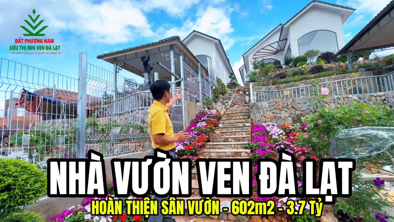 Nhà Vườn Ven Đà Lạt 602m2 Hoàn Thiện Sân Vườn