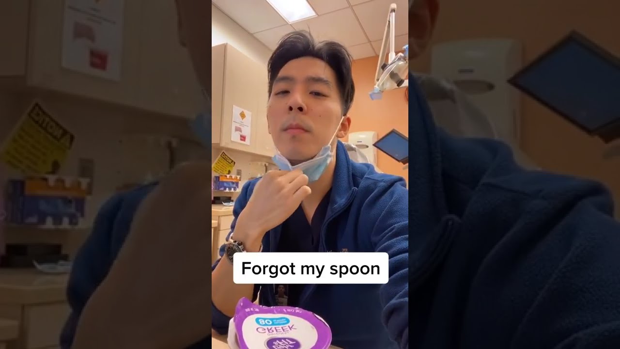 When you are hungry with no spoon in sight 🤔[Pediatric Dentist]