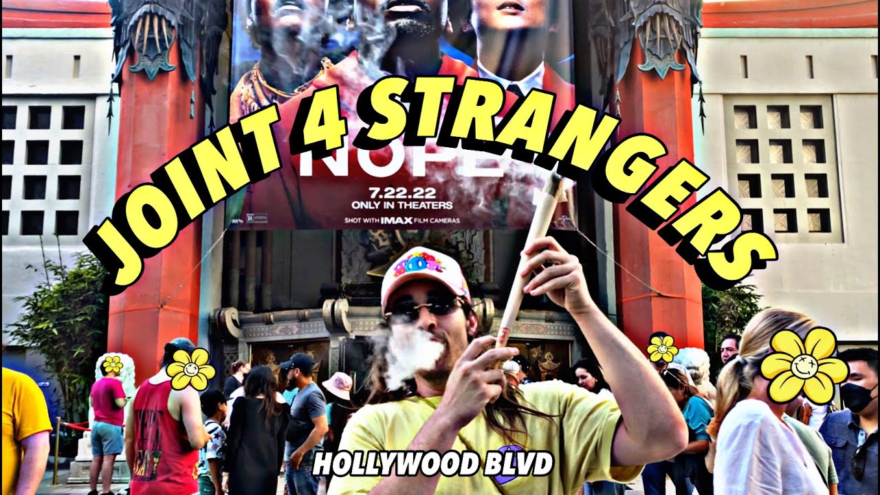 Offering Strangers a MASSIVE Joint on Hollywood Blvd!