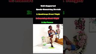 Wall-Supported Quads and Hamstring Stretch | Improve Leg Flexibility #shorts #homeworkout #legs