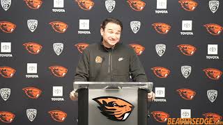 Oregon State HC Jonathan Smith Previews Oregon