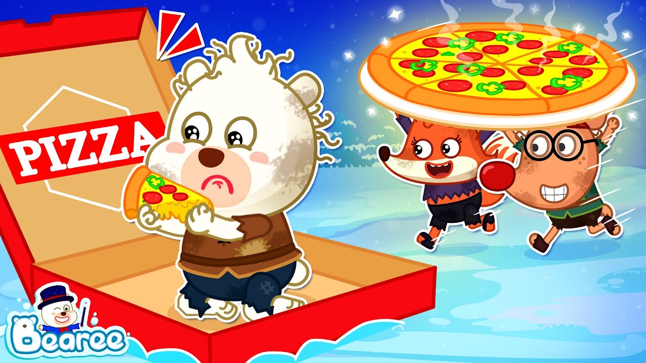 Surprise for Kind Bearee: 🍕 Giant Pizza | Kids Learn to Share | Cartoons for Kids | Bearee Kids Show