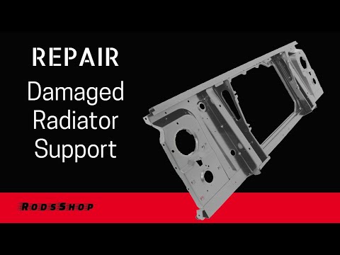 Repairing A Damaged Radiator Support - YouTube