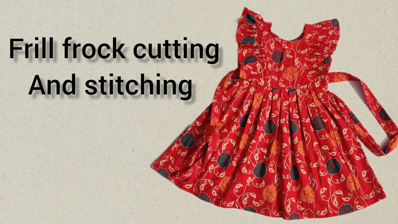 baby frock cutting and stitching/ organza baby frock tutorial #babydress -  YouTube