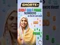 Even, Odd, Prime Numbers क्या हैं? 🔥 सिर्फ 60 सेकंड में समझो! #shorts #numberfun #numbertalks #viral