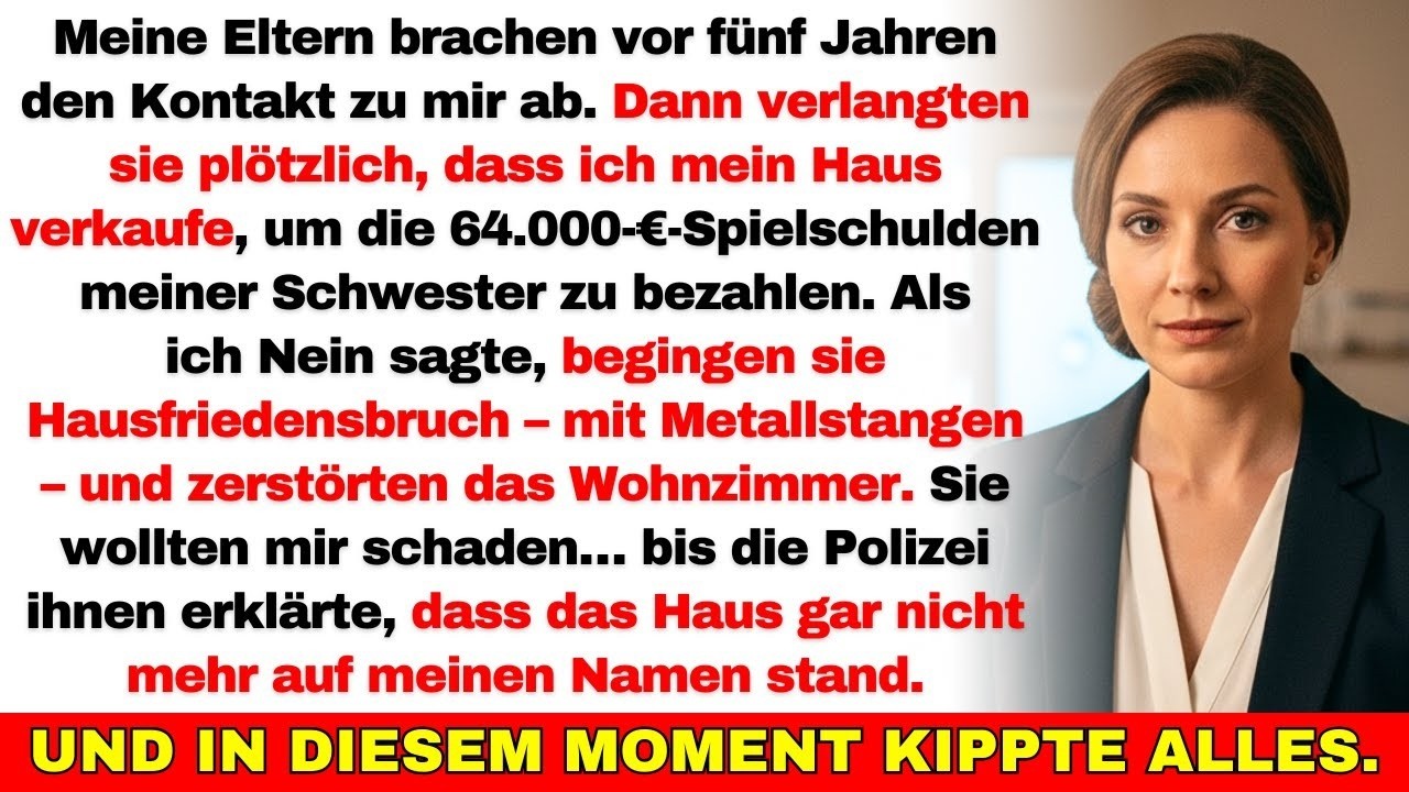Meine Familie zerstörte mein Haus – doch sie ahnten nicht, wem es wirklich gehörte…