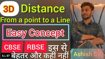 3D | perpendicular distance from a point to a line| Series lec.07