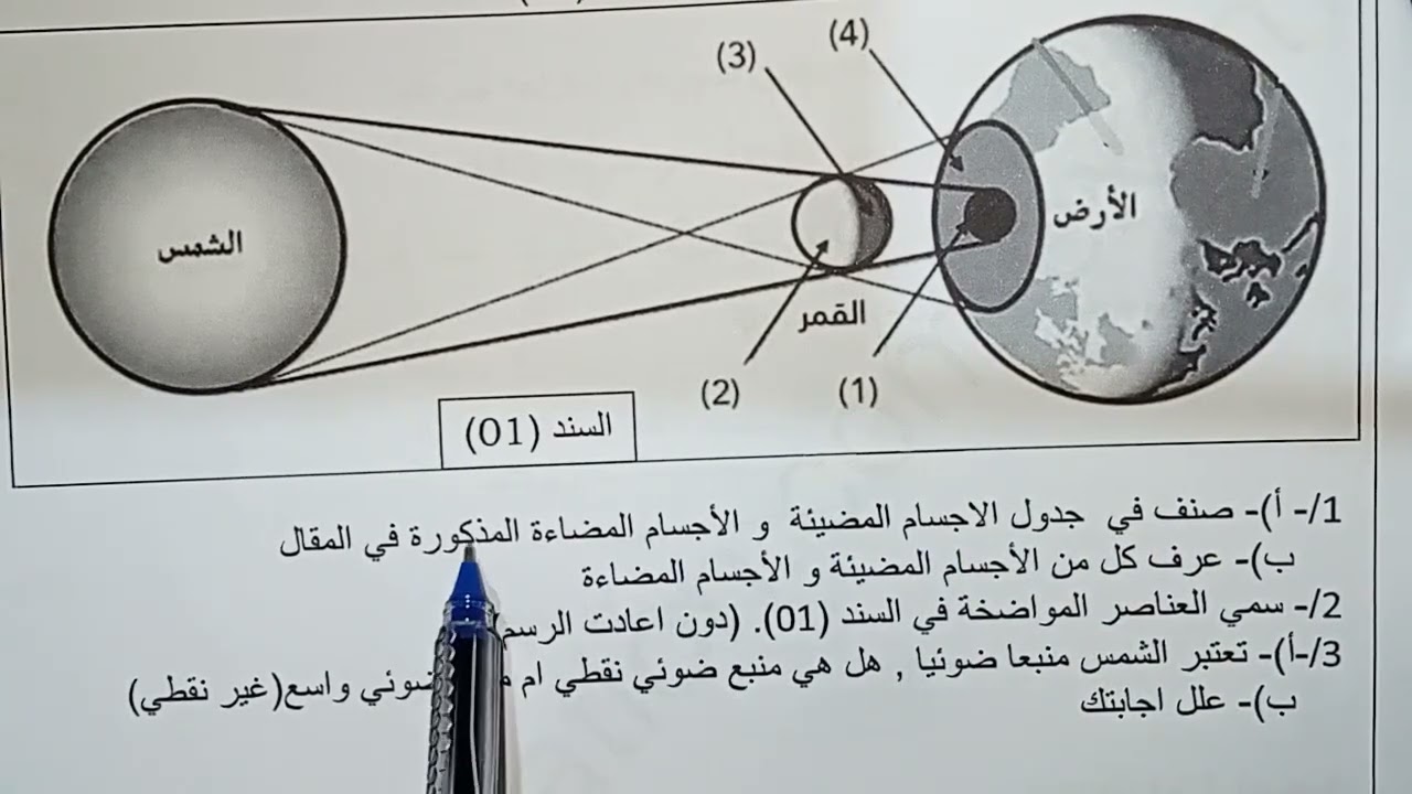 اختبار شامل مقترح بقوة للفصل 3 #السنة_ 1متوسط