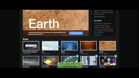 How to make an intro using Animoto