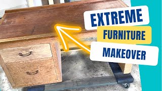 REMOVING LEAD PAINT || Desk Makeover Furniture Flip Collab UGLY DUCKLING CHALLENGE