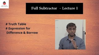 Full Subtractor - Truth table , Expression | Easy Explanation