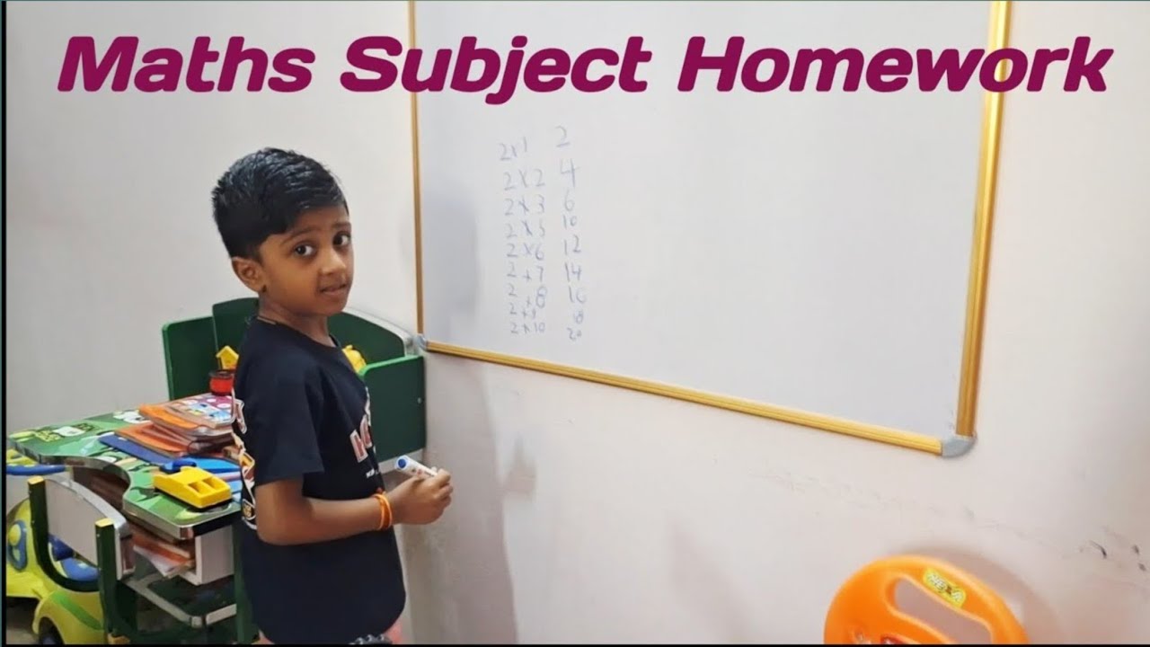 Maths Subject Homework | School Project Work | Class PP2 Maths Presentation  🔢