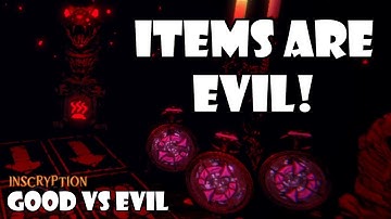 Items are Evil! Can we win against Evil items? Good vs Evil | Inscryption Kaycee