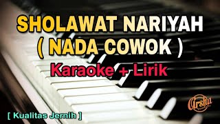 Karaoke Sholawat Nariyah || Nada Cowok ( Karaoke   Lirik ) Kualitas Jernih