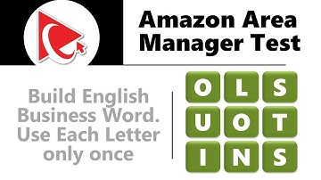 Hoe u slaagt voor de AMAZON AREA MANAGER ASSESSMENT TEST - Vragen en antwoorden met oplossingen