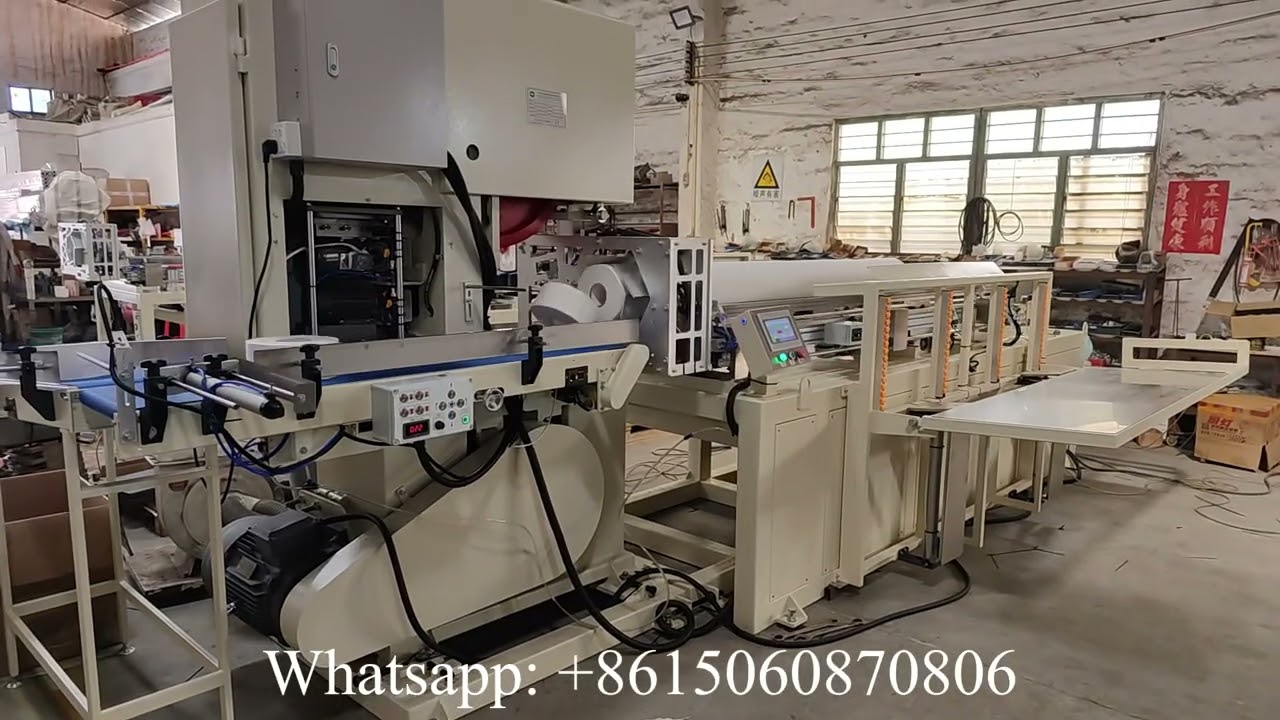 Good price automatic jumbo roll toilet paper cutting machine