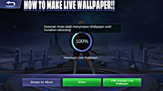 Jarang ada yang tau!! Cara bikin LIVE WALLPAPER langsung di Game MOBILE LEGENDS screenshot 4