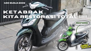 [RESTORASI] MIO SMILE 2009 KETABRAK, AKHIRNYA DIRESTORASI TOTAL!!