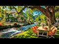 peaceful cottage lakeside morning 🌿 soft relaxing piano music for stress relief, studying, reading