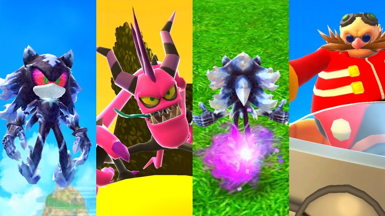 MEPHILES THE DARK VS ALL BOSSES, EGGMAN & ZAZZ!!! Sonic Dash (Gameplay ...