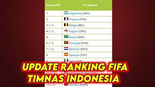 Update Ranking FIFA Dunia terbaru 2024 | Ranking timnas Indonesia setelah kualifikasi piala dunia