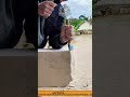 Manual Stone Carving and Block Shaping Process Using Chisel and Hammer