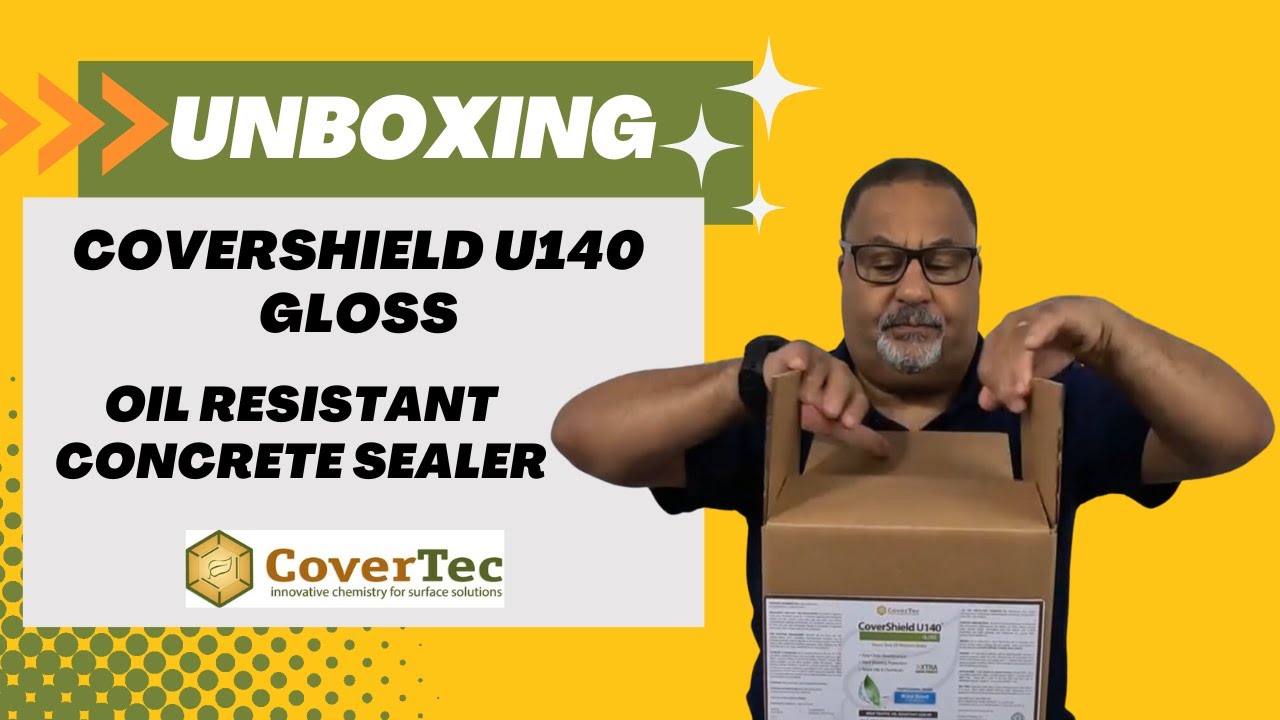 CoverShield U140 Gloss Heavy Duty Oil Resistant Concrete Sealer ...