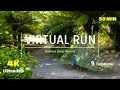 Virtual run trail  trail run 4k  treadmill workout cataract gorge  scenery tasmania