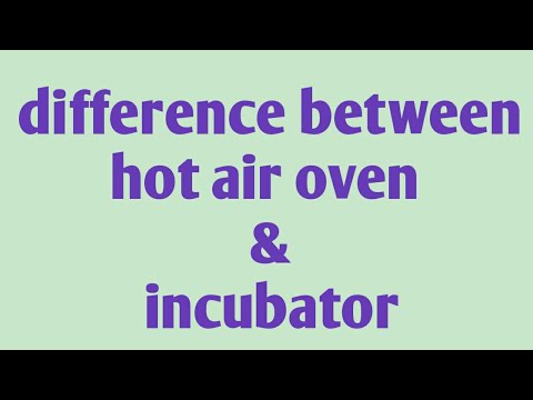 Video: Apa perbedaan utama antara inkubator dan oven?