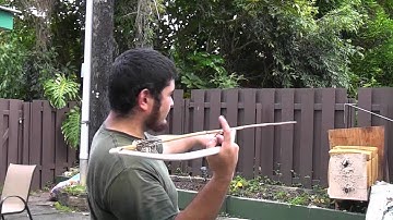 Throwing the PVC Atlatl With Dart Rest
