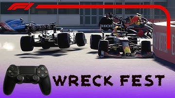 My First F1 2021 Open Lobby With a Controller Went Terribly