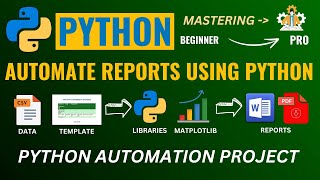 AUTOMATE STUNNING 👌 REPORTS from CSV with PYTHON & MATPLOTLIB 👌 PYTHON 'DOCXTPL'  TUTORIAL 👍