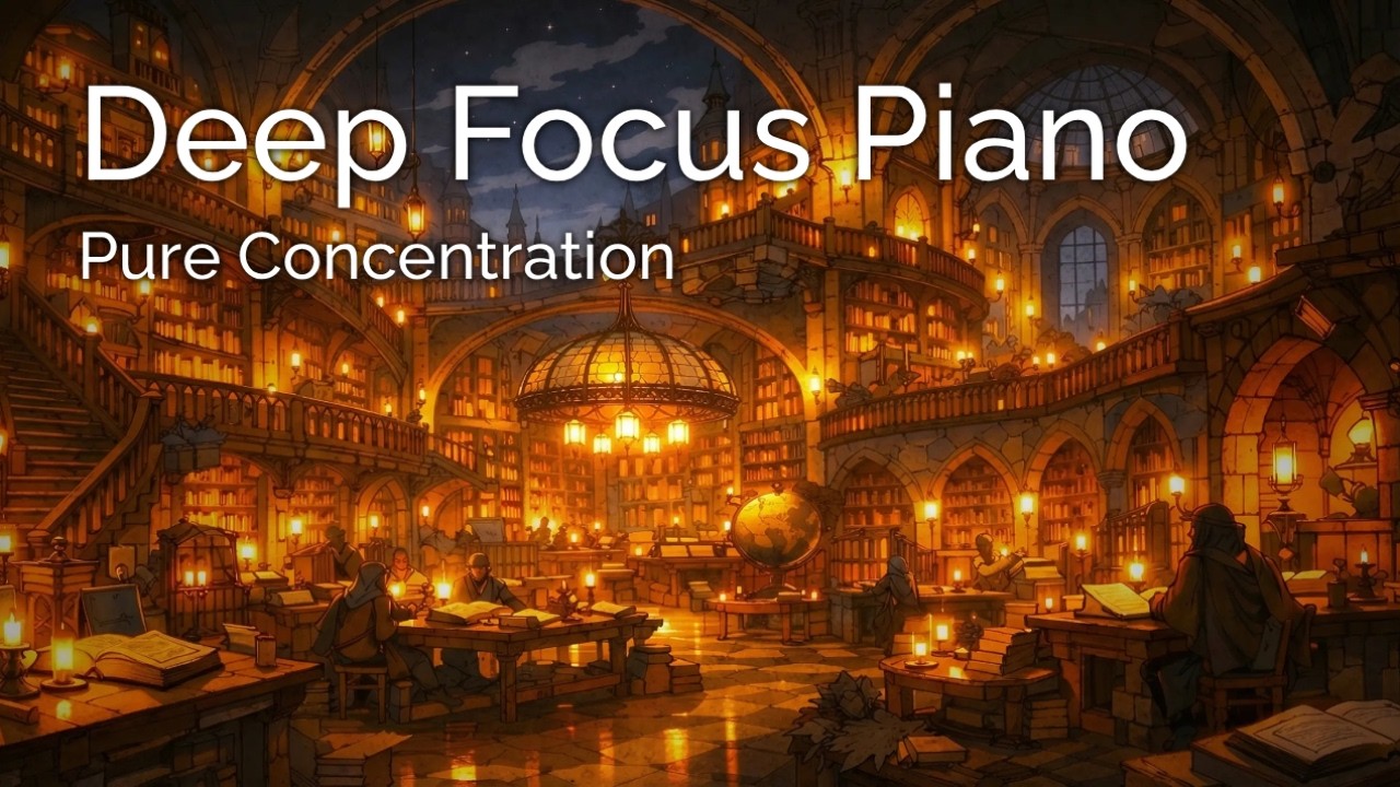 Deep Focus Piano for Studying | No Lyrics, Minimal Background