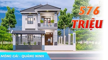 Mẫu Biệt Thự 2 Tầng Mái Nhật Kiến Trúc Hiện Đại Đẹp Nổi Bật Chỉ Từ 576 TRIỆU Tại Móng Cái Quảng Ninh