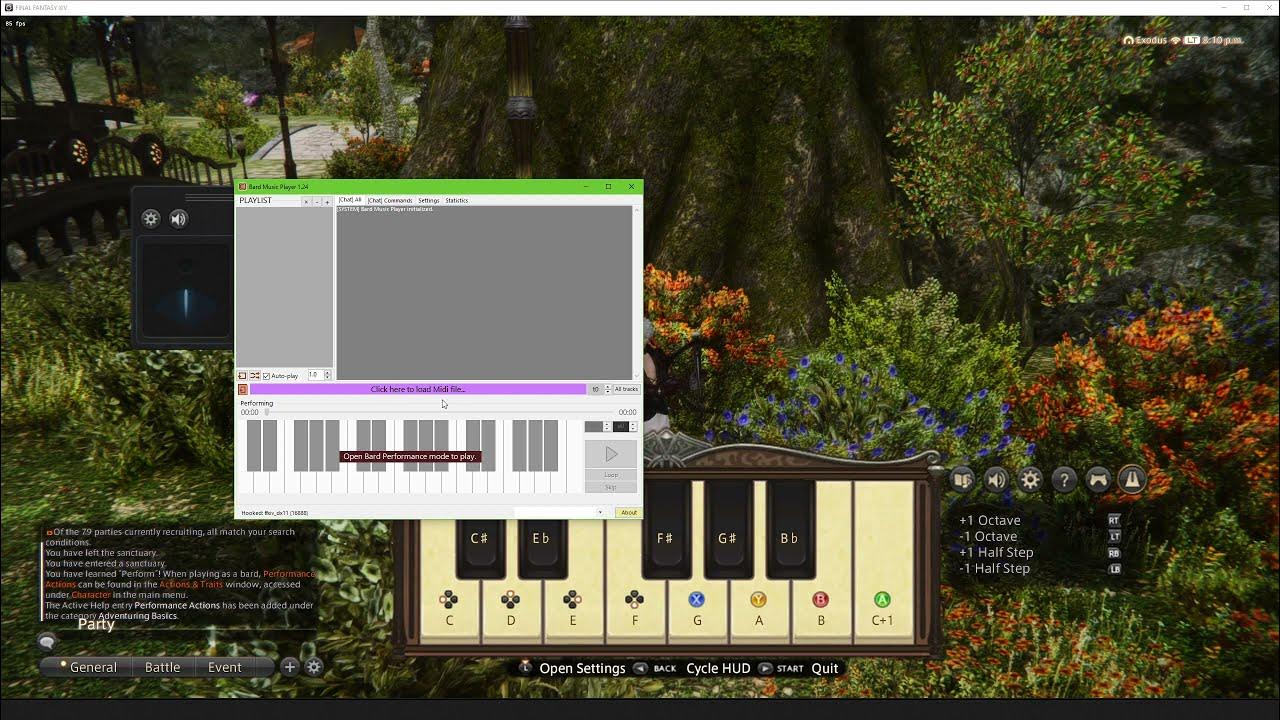 FFXIV Bard Music Player Initial Setup Tutorial YouTube