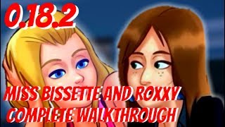 Miss Bissette And Roxxy Full Walkthrough : Summertime Saga
