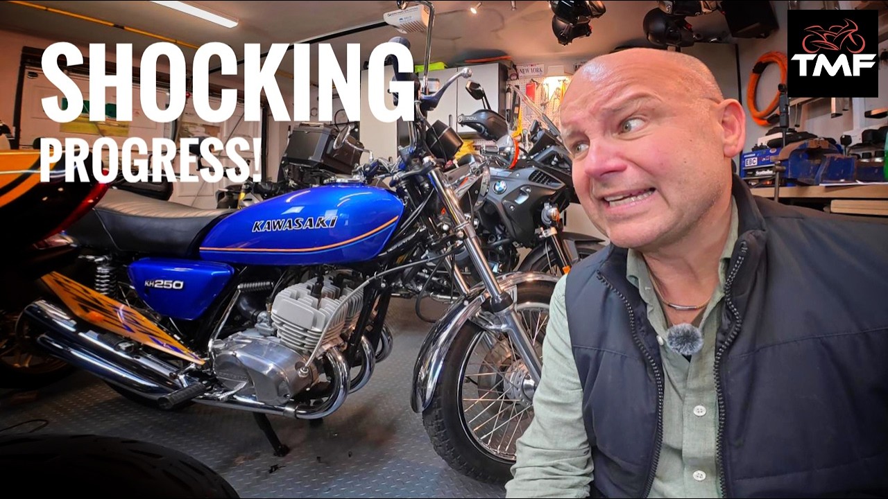 Shocking progress on the Kawasaki KH250 Two Stroke! - YouTube