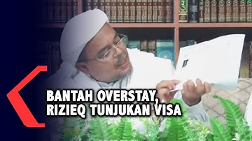 Bantah Overstay, Rizieq Tunjukkan Visanya yang Diperpanjang