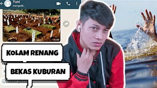 KOLAM RENANG ANGKER BEKAS KUBURAN😱 | Chat Story Horror Indonesia #TERSERAM