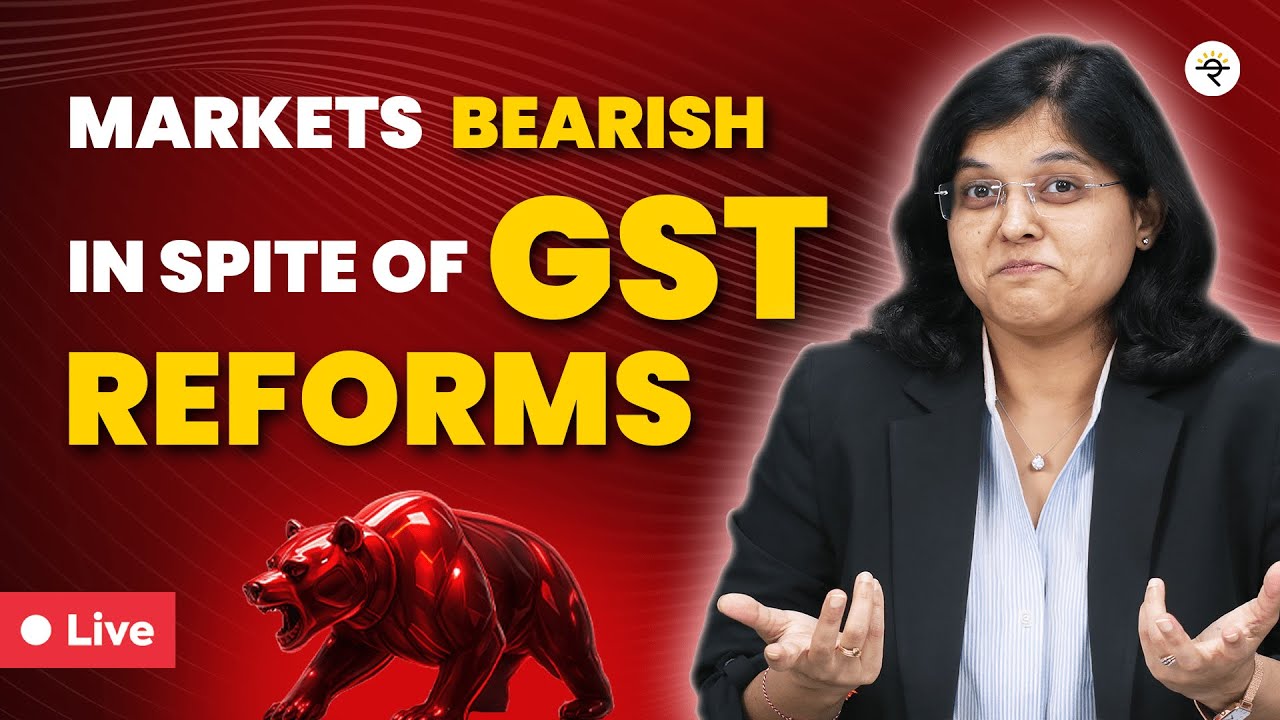 Market Bearish In spite of GST Reforms | CA Rachana Ranade