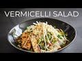 VERMICELLI NOODLE SALAD RECIPE | VEGAN VIETNAMESE STYLE TOFU MEAL IDEA!