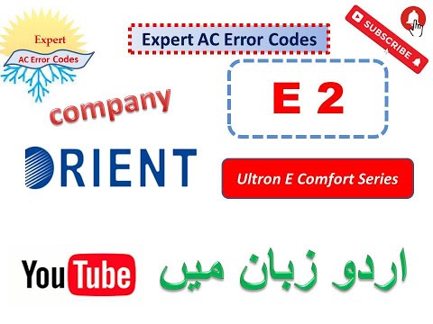 Orient AC E2 error Codes