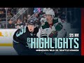 Wild vs. Kraken Highlights | 1/8 Game Recap 🏒