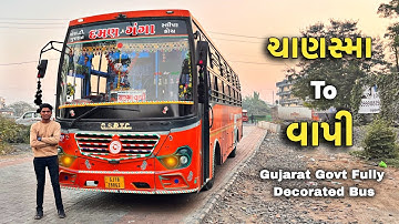 Chanasma To Vapi Fully Decorated-Modified Sleeper Bus Journey 😱😍 | GSRTC Conductor ने पूरी बस सजाई 😱