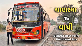 Chanasma To Vapi Fully Decorated-Modified Sleeper Bus Journey 😱😍 | GSRTC Conductor ने पूरी बस सजाई 😱 screenshot 5