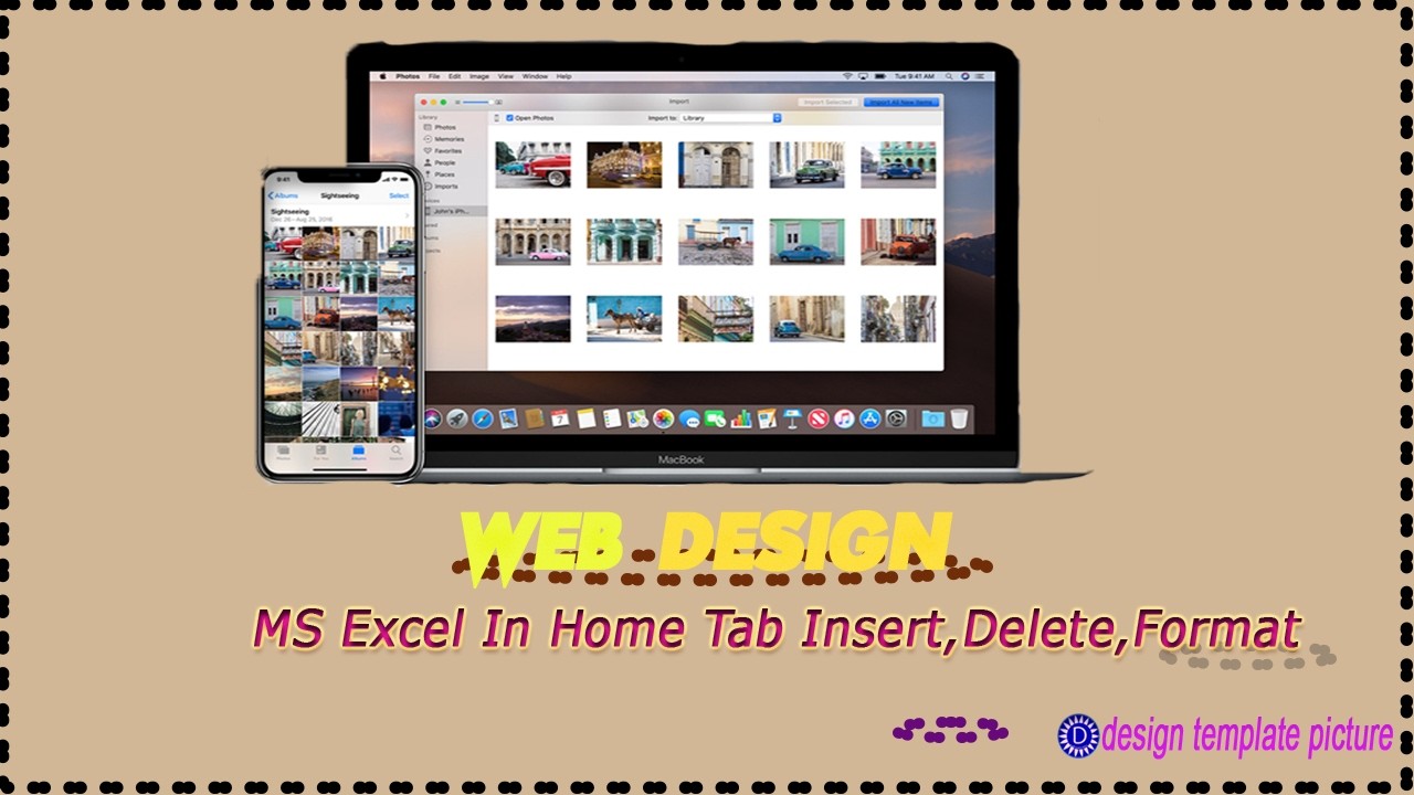 MS Excel   In  Home  Tab  Insert,  Delete,  Format.
