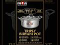 🔥 MOKSH TRIPLY BIRYANI POT – MOST TRUSTED PREMIUM COOKWARE | 4.7★ Online Rating #triplycookware